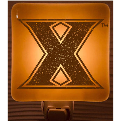 Xavier University - Musketeers X Logo  Giftware - Ivory Glass