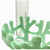 Coral Branch Bowl | Small Jadeite Green Opaque Glass