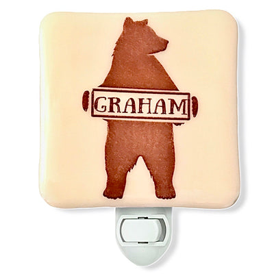 PERSONALIZED Bear with Name Night Light