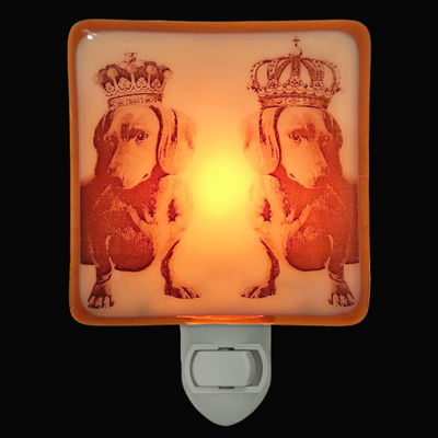 Dachshund Dog King and Queen Night Light