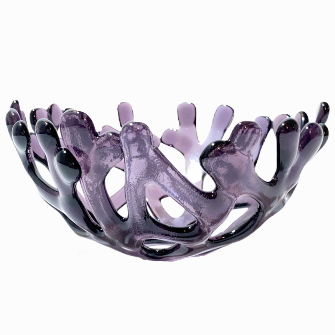 Coral Branch Bowl | Small Purple Glass