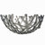 Coral Branch Bowl | Large Gray Glass