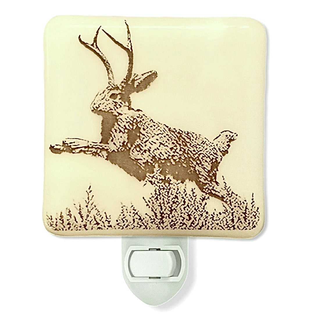 Jackalope Vintage Post Card Night Light