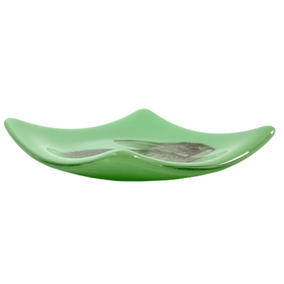 Bunny Dish Jadeite Green Glass