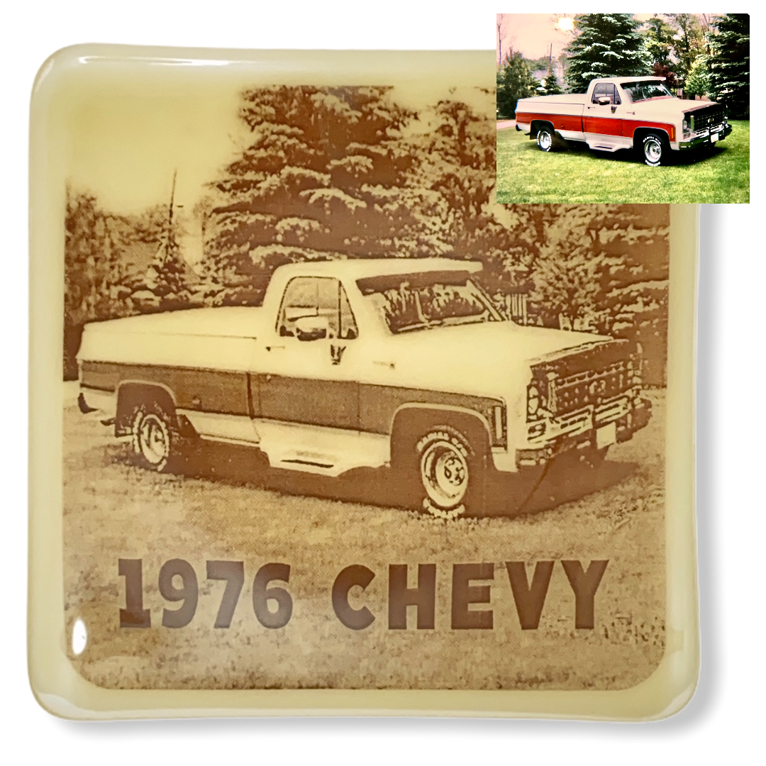 Fathers Day Car Lovers  CUSTOM Photo Dish