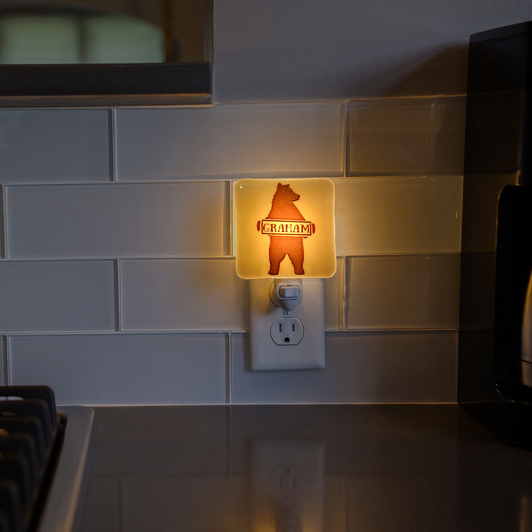 PERSONALIZED Bear with Name Night Light