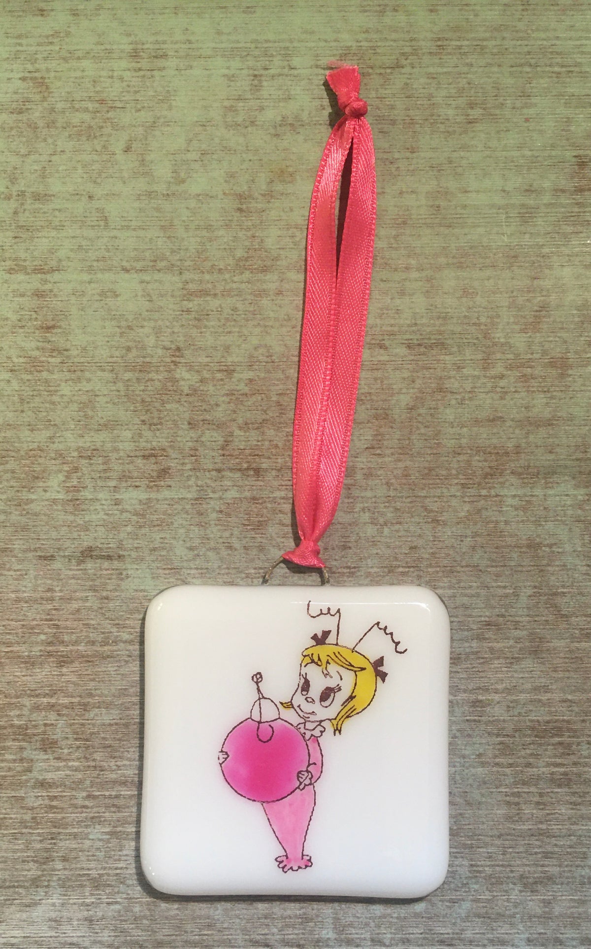 The Grinch - Little Cindy Lou Who Ornament - Hand Painted