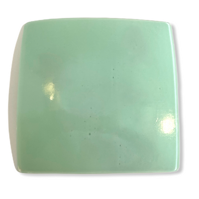 Fox Baby Tray 7.5" Mint Green Glass