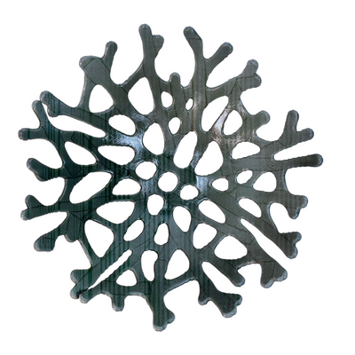Coral Branch Bowl | Medium Gray Opaque Glass