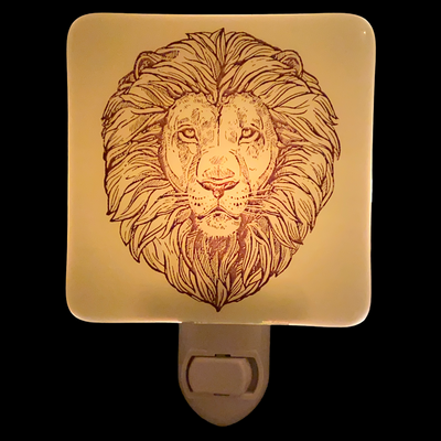 Lion Illustration Night Light