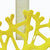 Coral Branch Bowl | Medium Yellow Opaque Glass