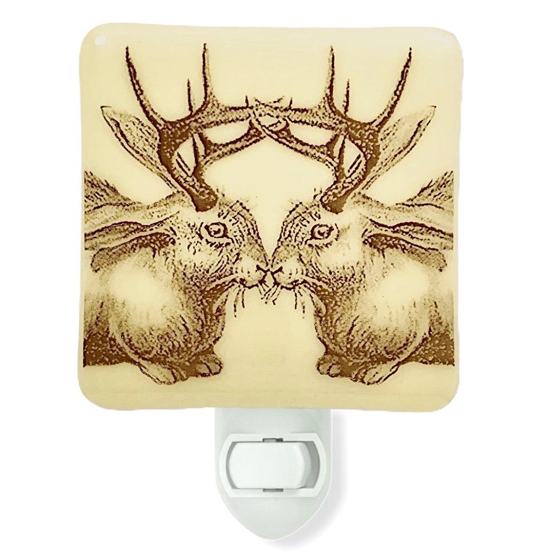 Jackalope Kiss Night Light