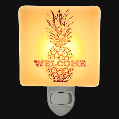 Pineapple Welcome Night Light - Hand Painted